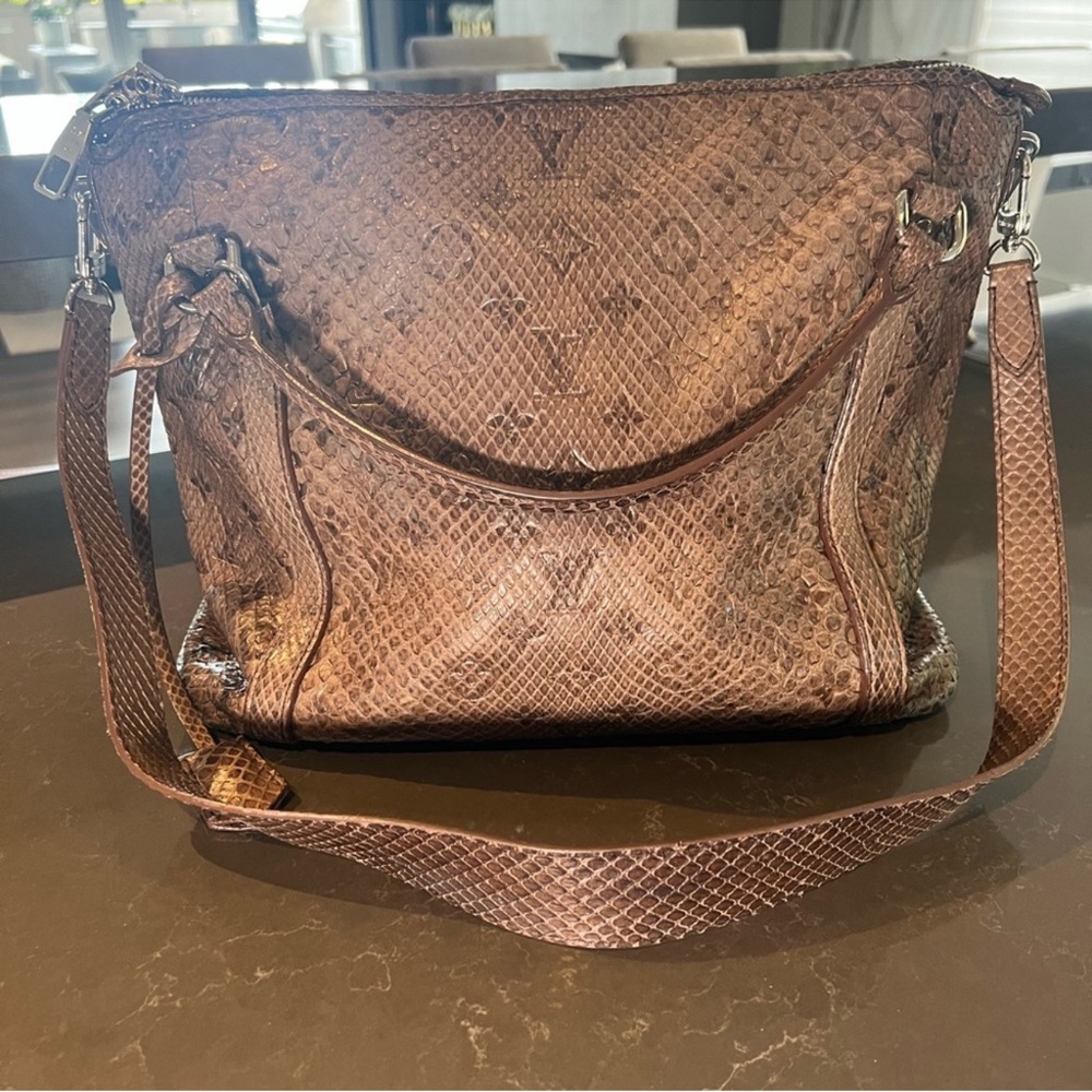 COPY - Snake skin Luxury Brown Designer Shoulder Bag